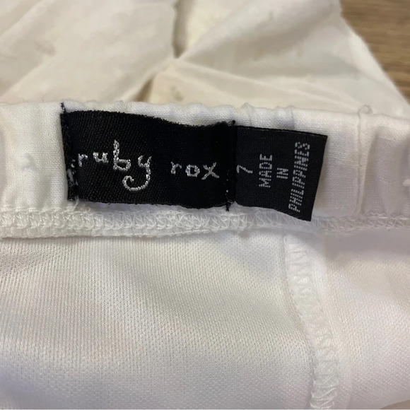 Ruby Rox white strapless dress size 7 NWT. - Picture 5 of 7